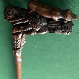 Canne art populaire monoxile