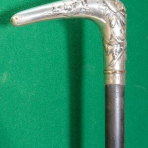 Canne d'art en argent