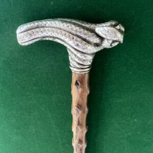 Canne de marche en argent signée GAS