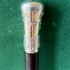 Canne pommeau milord en vermeil vendue