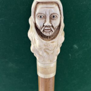 Canne d’art en ivoire avec cites