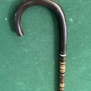 Canne en corne et vertebres